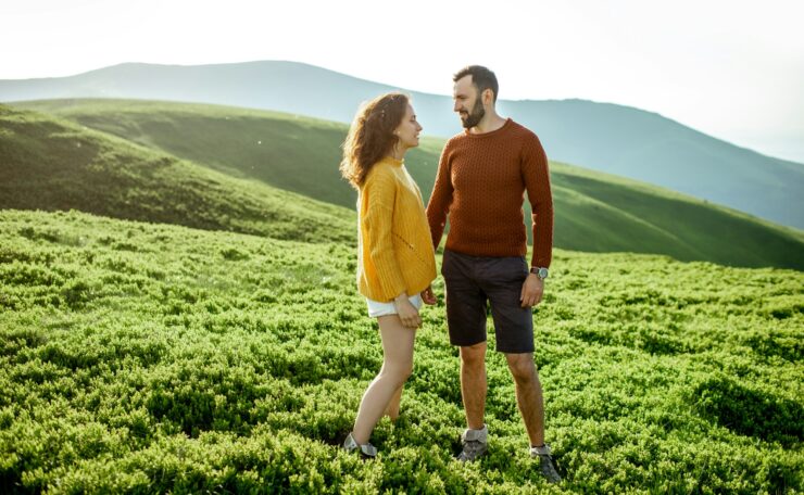 Couple in the mountains