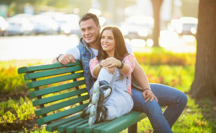 Smiling couple
